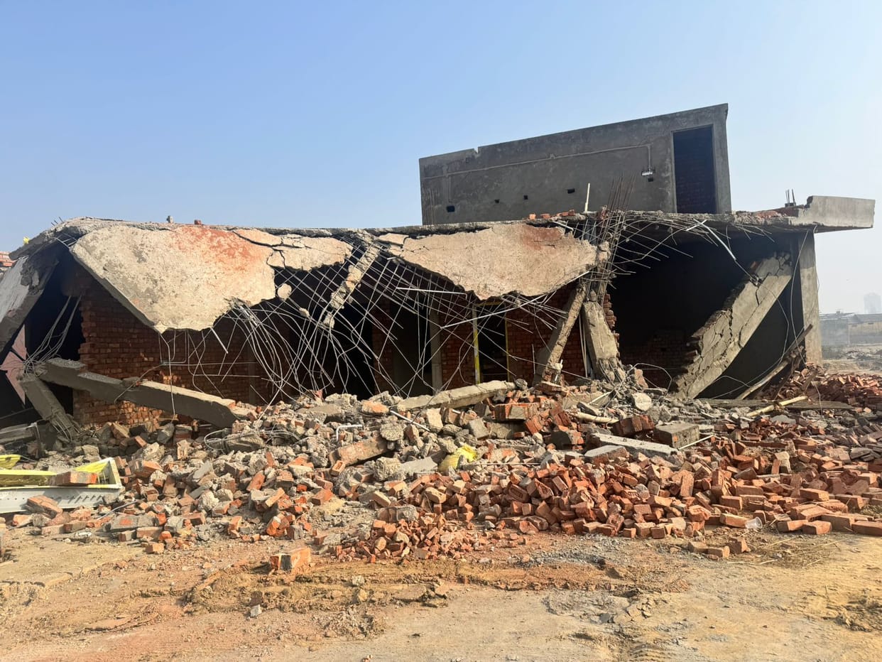 The department launched a demolition drive against illegal colonies.
