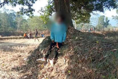 The body of a young man was found hanging in Raigarh