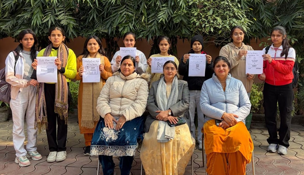 People in Ward 14 performed Surya Namaskar (Sun Salutation).