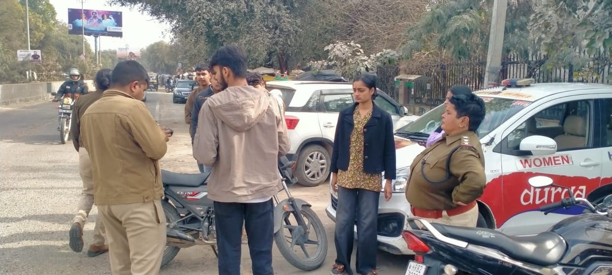 Police issued fines worth 50,000 rupees to 10 vehicles and impounded two.