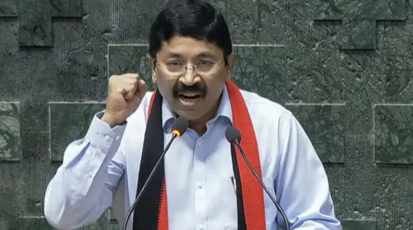 Muzaffarpur Bihar news : case registered against dmk mp dayanidhi maran on women contradict statement