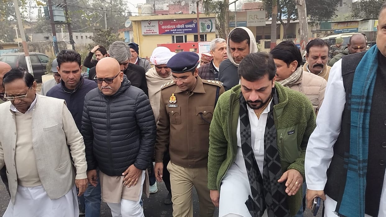 Ajay Rai, who was on his way to meet Rohit's family, was detained, leading to a heated argument with the police.