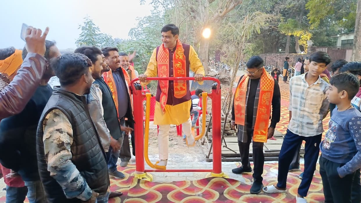 Inauguration of several works including open gym at Lalla Ghat