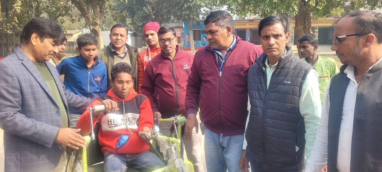 Assistive devices were distributed to 26 children with disabilities from 155 council schools.