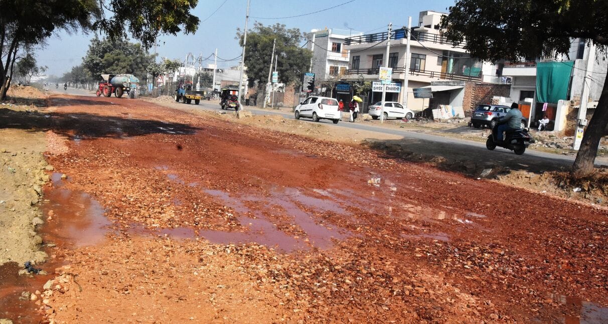 incomplete road making start