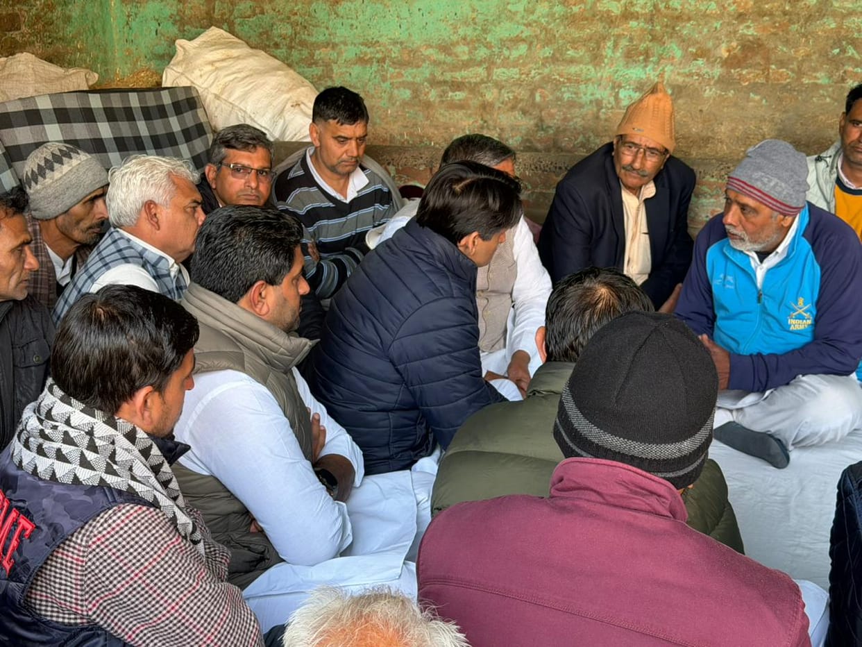 MP Dipendra Hooda said - Respect for martyrs is not just with words, also take responsibility for their families, paid tribute to the late soldier Deepak