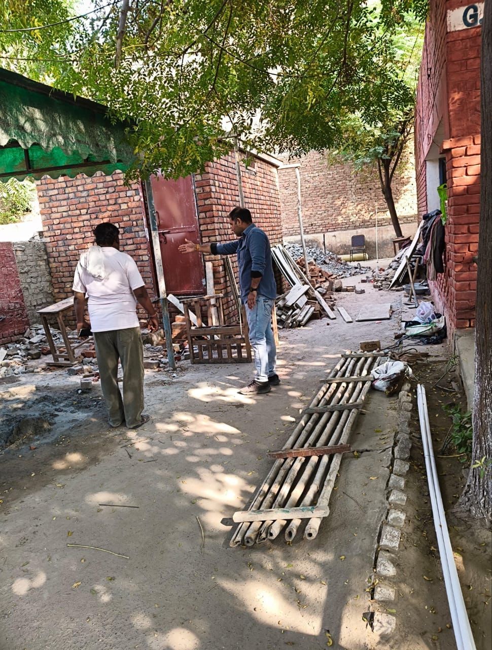 toilet construction barred in chatarpatti school