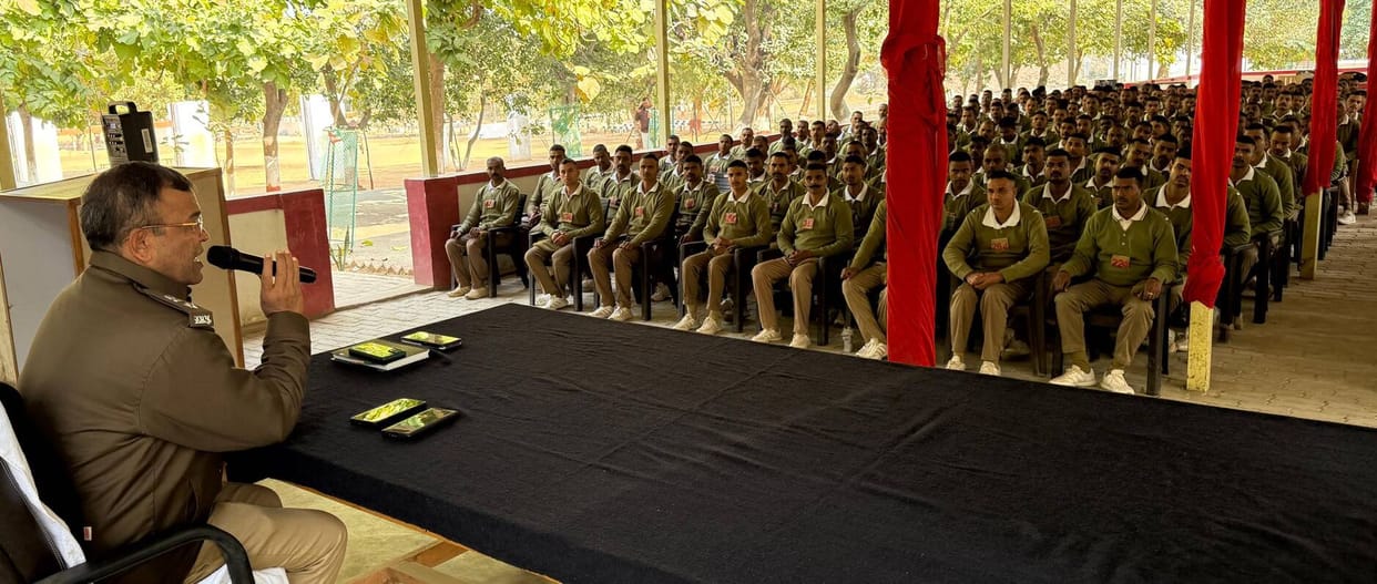 ASP taught the constables the lesson of discipline and duty.