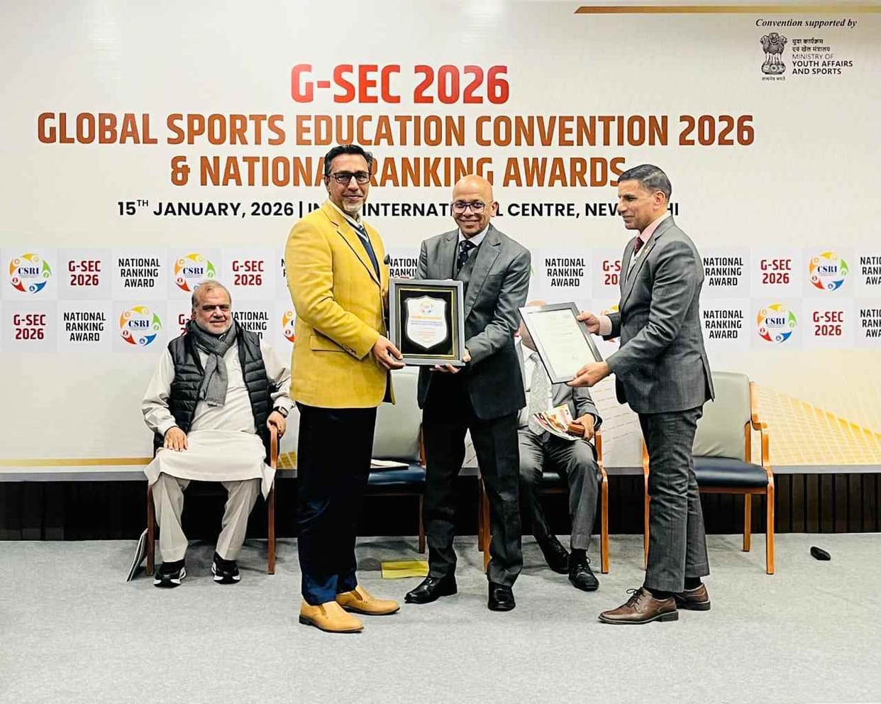 IIM Rohtak was declared the best government institute in the country in sports management.
