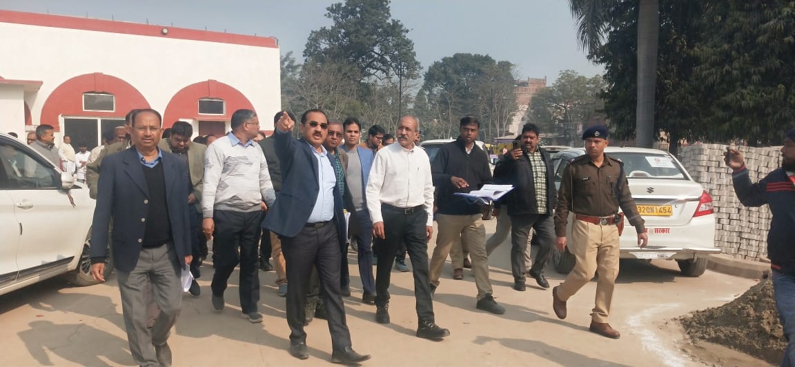 GM inspected the construction work at Anandnagar Railway Station.