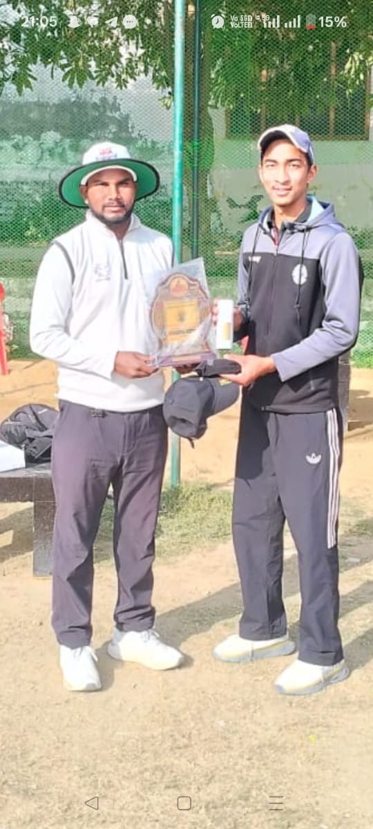 DCC Karnal defeated Master Dharampal Cricket Academy by one wicket.
