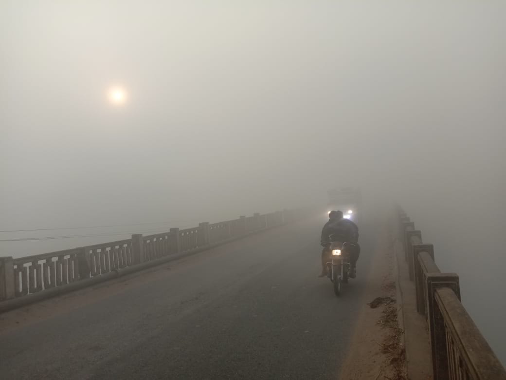 Fog prevailed in the morning, visibility was less than 50 metres.