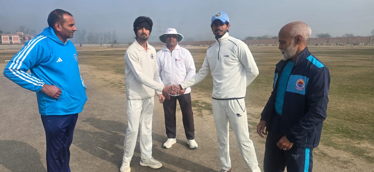 DN College Hisar defeated PIET Panipat by five wickets in the Inter College Men's Cricket Tournament.