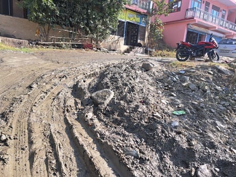 Nogli-Batuna road in bad condition, people troubled