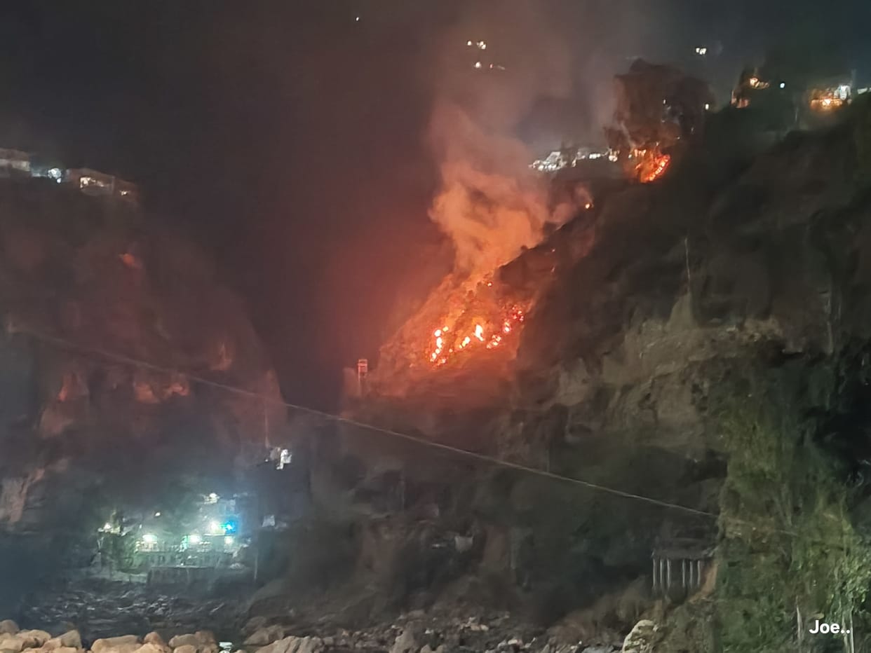 Forest property worth lakhs damaged due to forest fire in Racholi