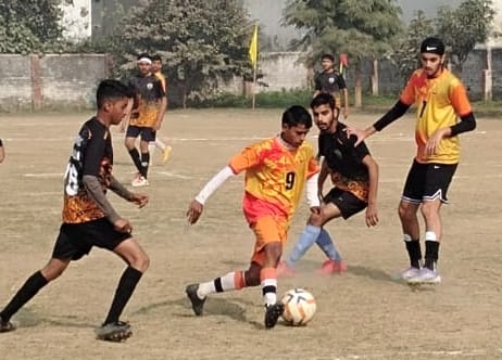 In the sub-junior football tournament, the Sadar team emerged as the winner and the Tilhar team as the runner-up.