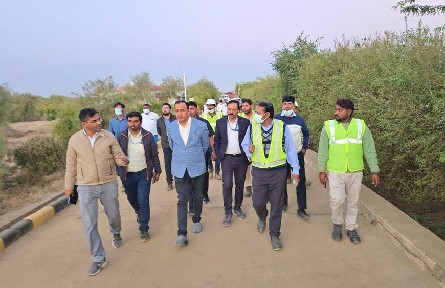 सांसद बेनीवाल और सीपीसीबी का निरीक्षण