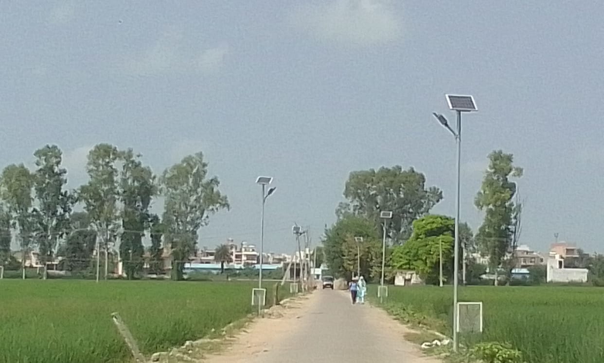 The farmers gave the land to the panchayat to widen the road.