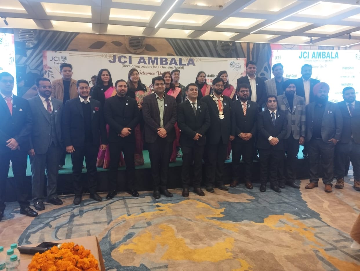 Vipin Sharma became the president of JCI Ambala