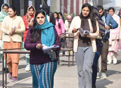 Teacher Recruitment Examination 95% of candidates appeared on second day in Barmer