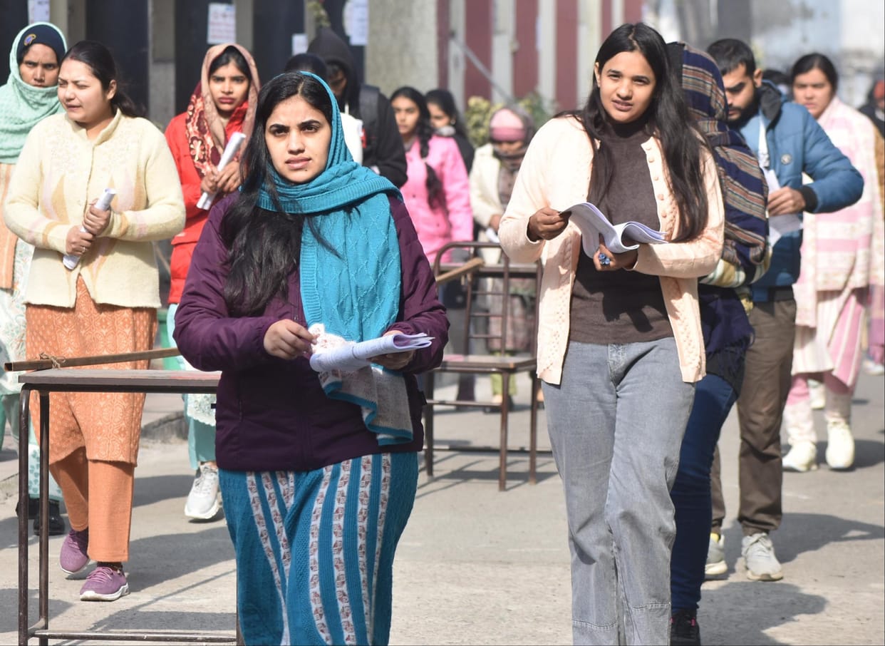 Teacher Recruitment Examination 95% of candidates appeared on second day in Barmer
