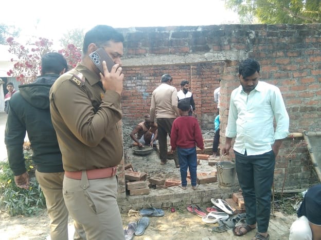 Tension in the village due to damage to the shrine, administration took charge