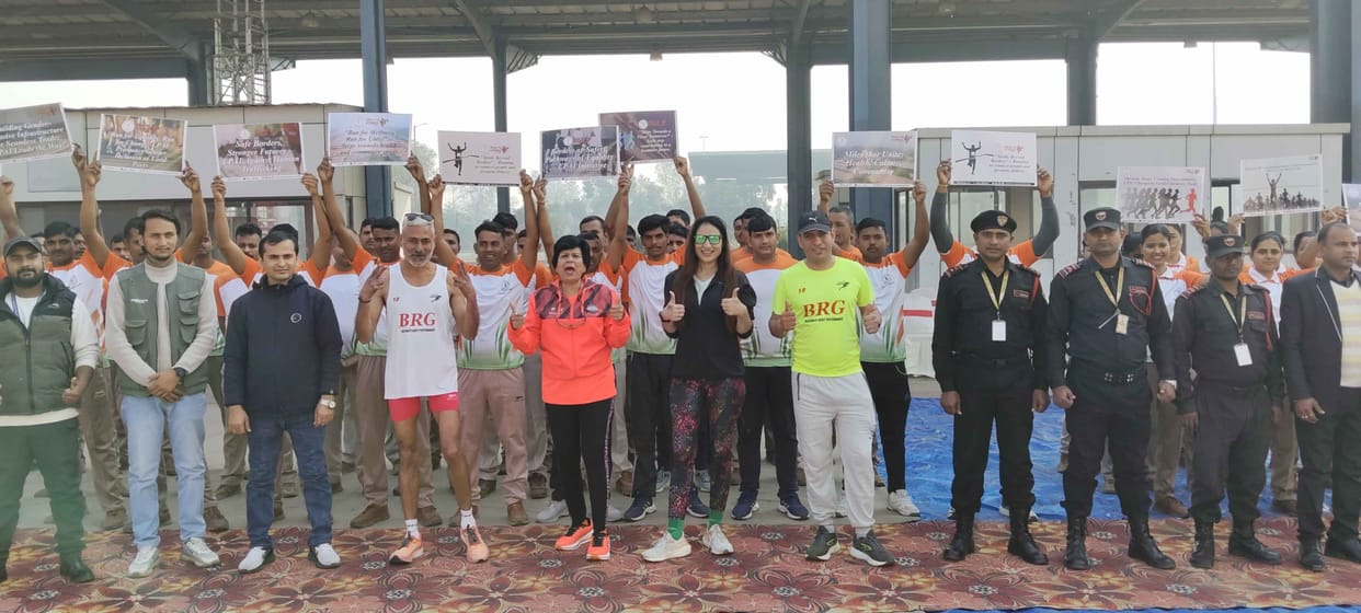 Brahma Prakash Mann secured first place in the fitness run.