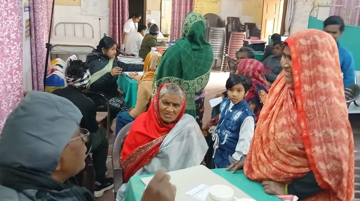 The number of patients suffering from fever, cold and cough was high in the health fair.