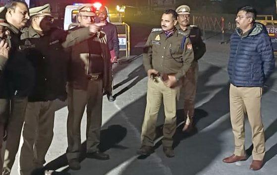 ASP inspected the traffic arrangements for Magh Mela.