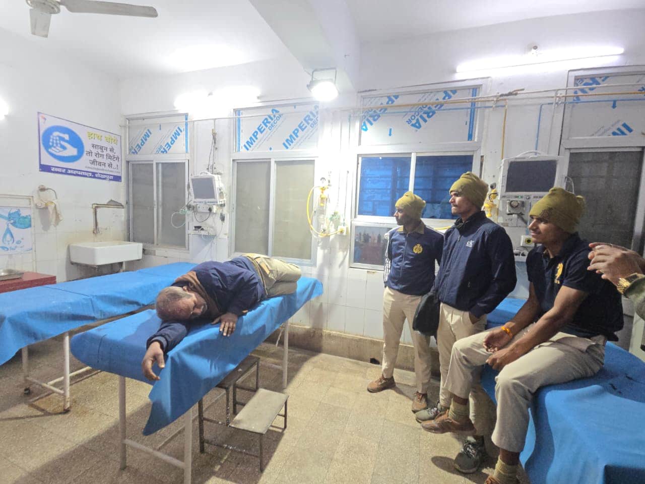 सदर अस्पताल में भर्ती घायल जवान