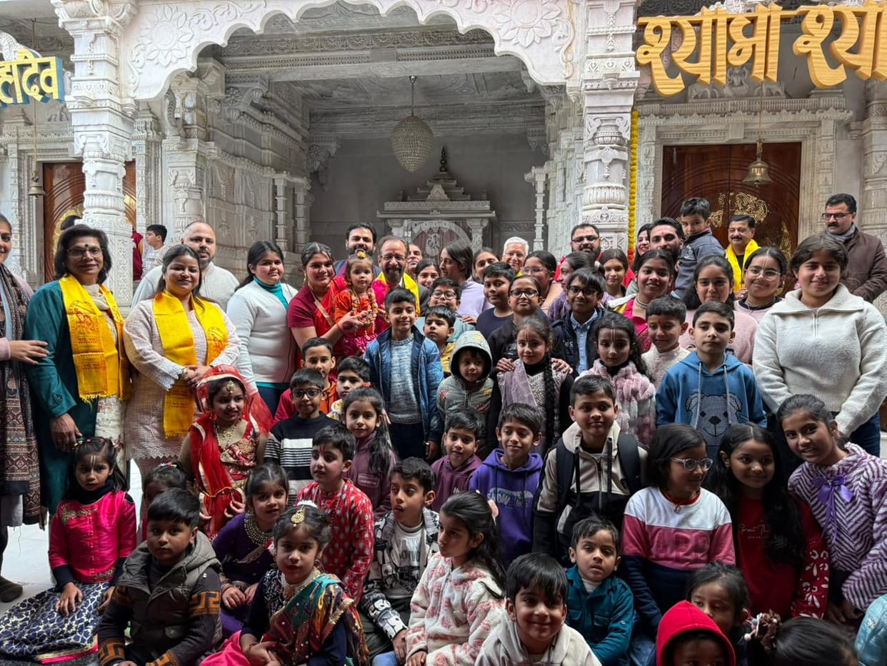 Sri Gita Bhavan Temple celebrated its anniversary with great pomp