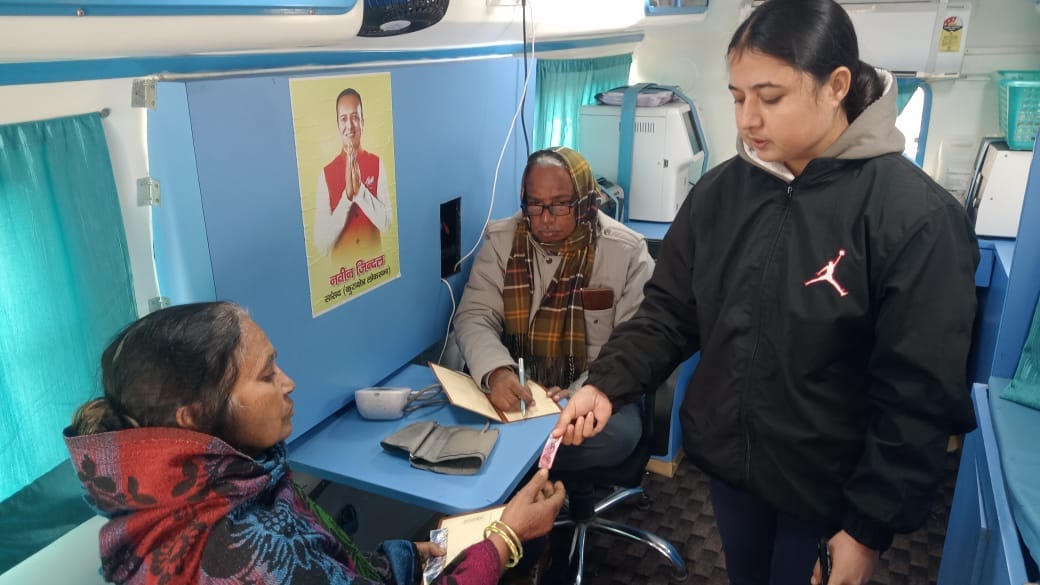 The health of people in two villages was checked