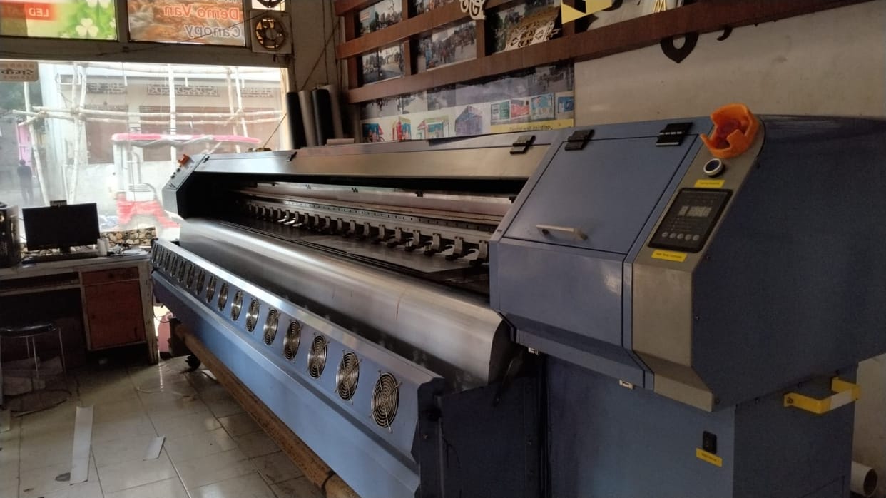 With the buzz surrounding the three-tier panchayat elections, the flex printing business is booming.