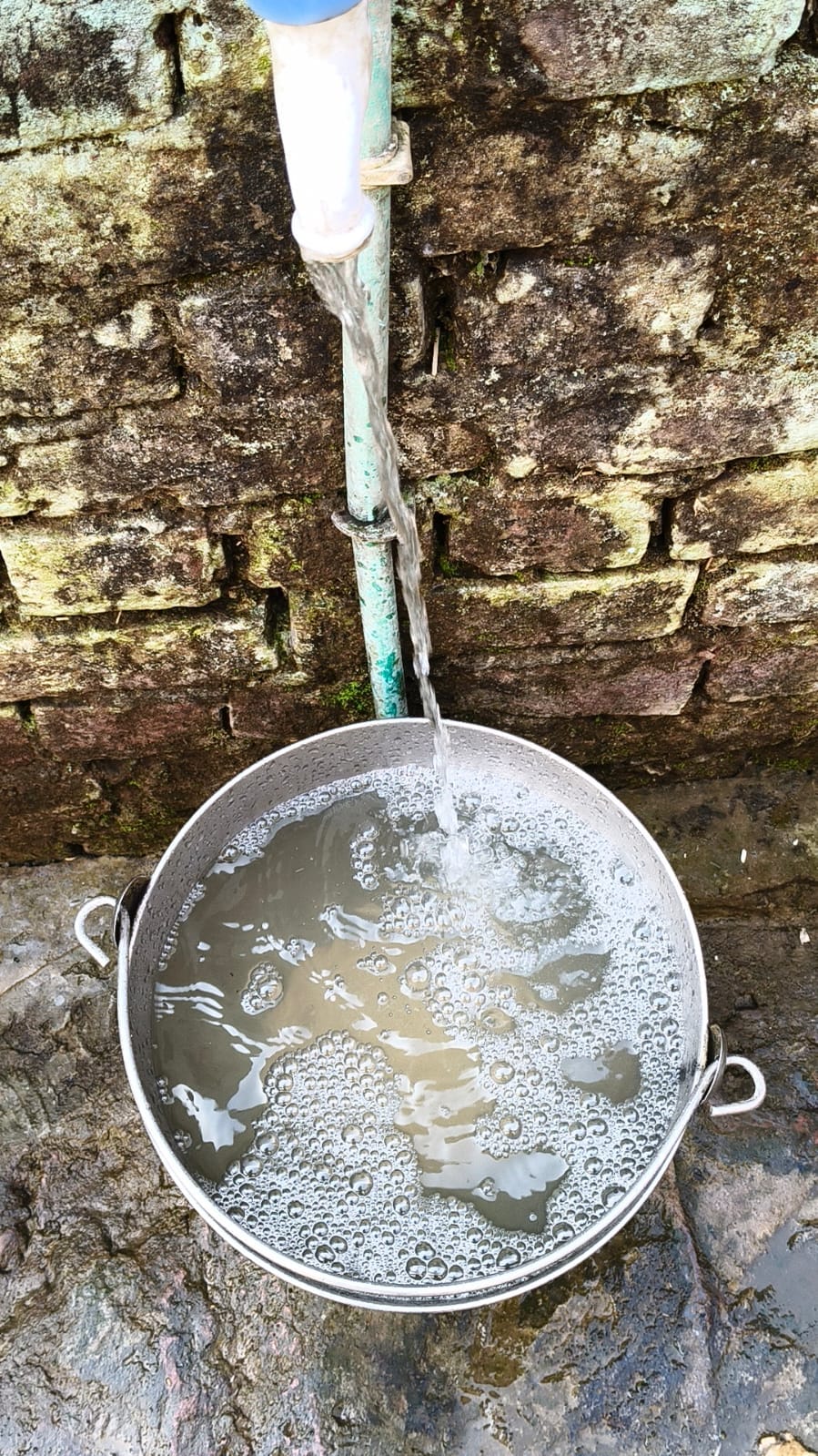 Problem: Water supply system in shambles, muddy water reaching homes