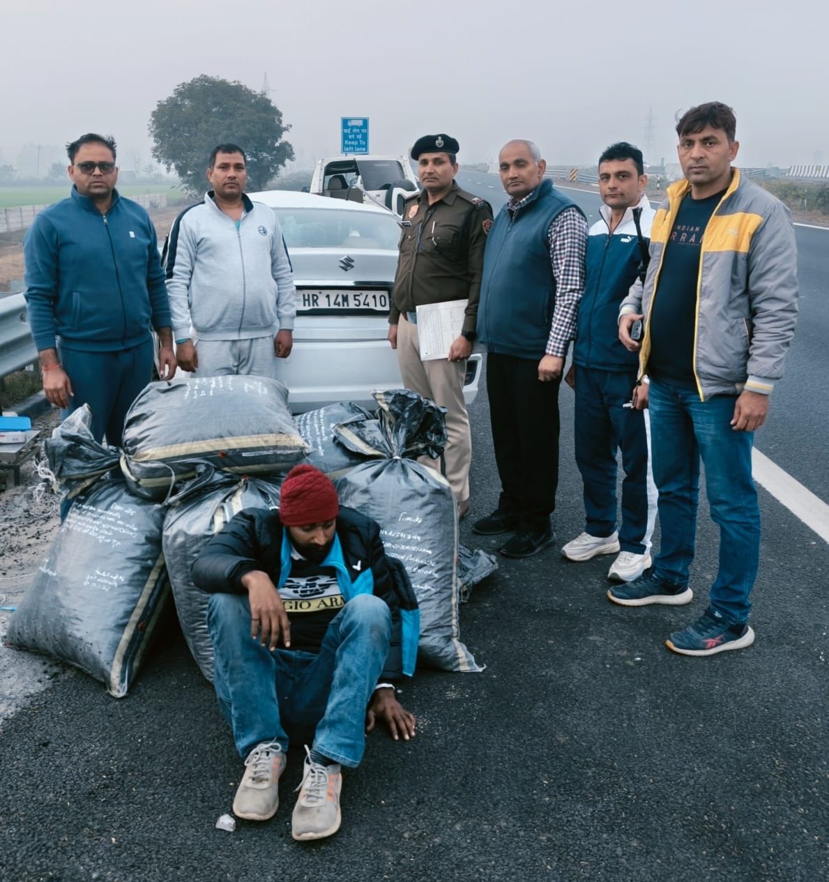 Smuggler arrested with 105 kg of poppy husk.