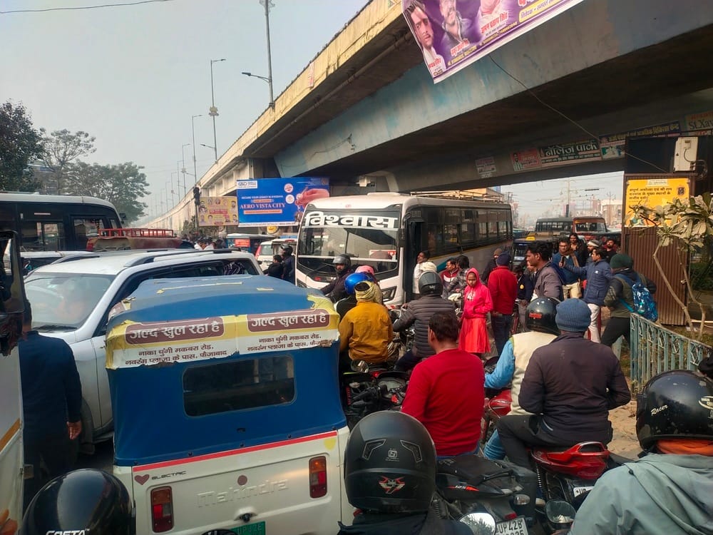 Traffic system derailed due to hours-long jam on Devkali bypass