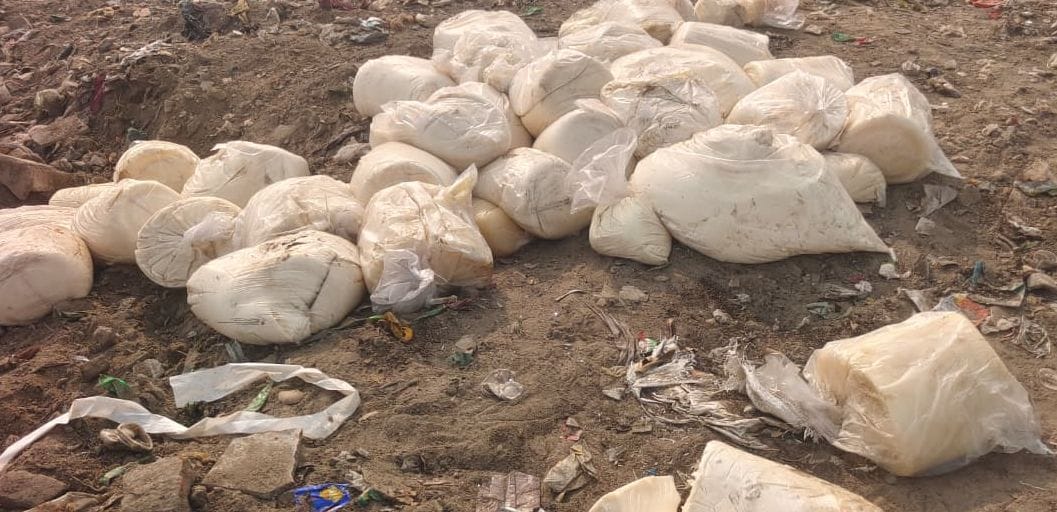 There was a stir after chemical substances were found on Jail Road.