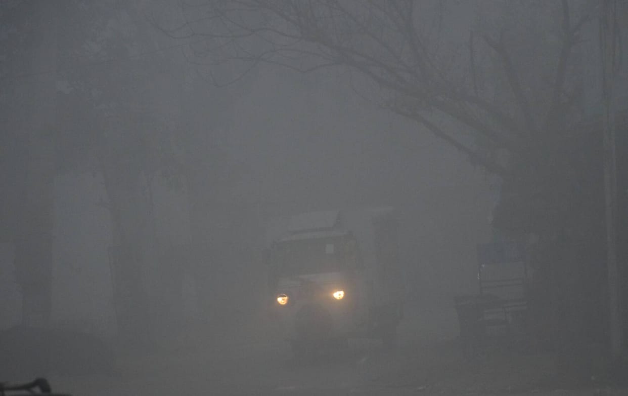 Dense fog in the morning, sunshine brought relief during the day