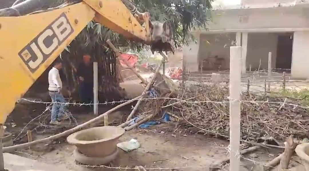 Encroachments removed from government land.