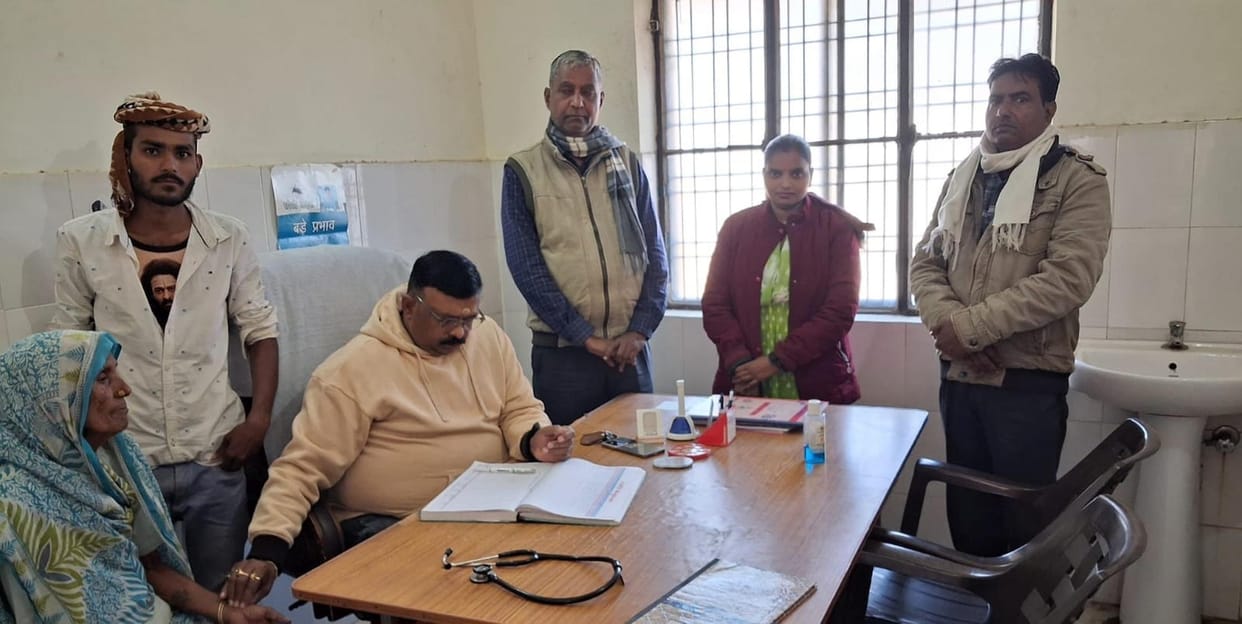 More patients suffering from skin diseases, cough and fever came to the health fair.
