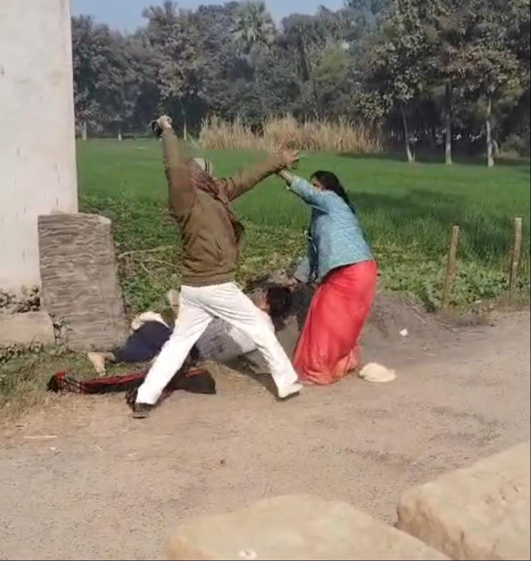 In a land dispute, relatives beat a man; the video went viral