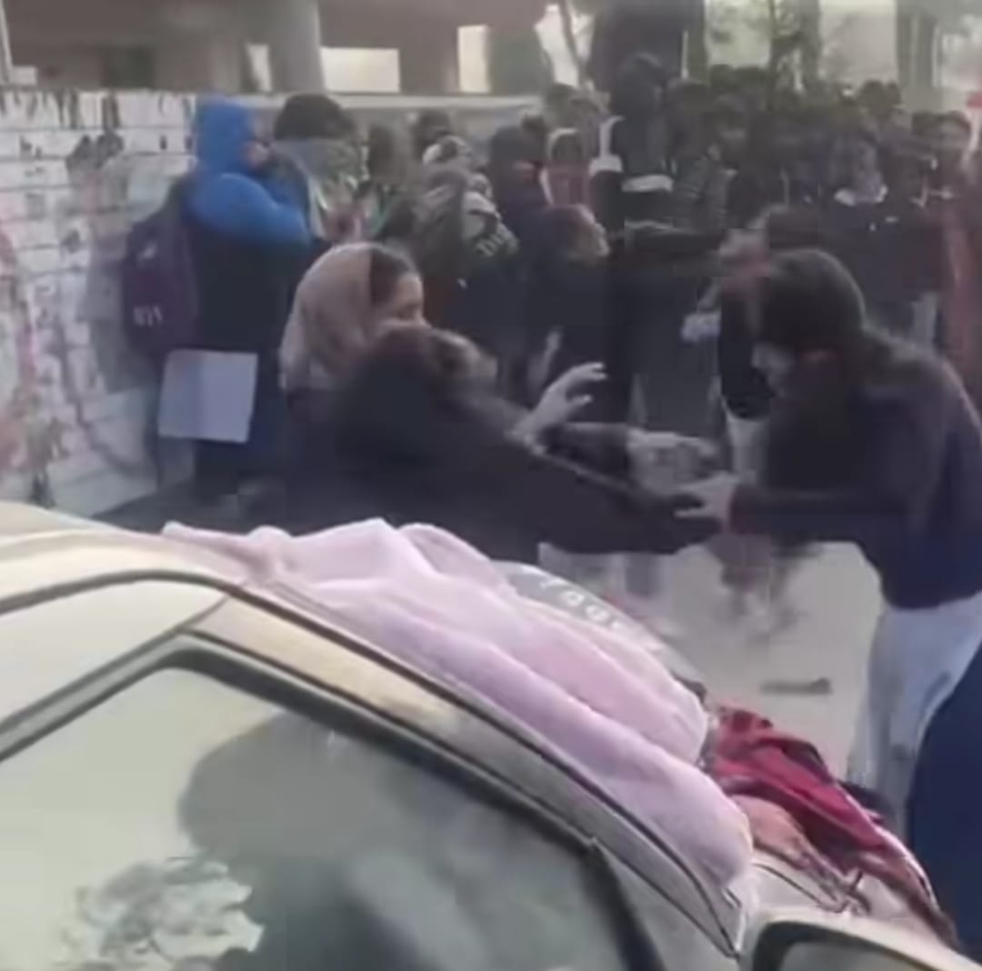ITI girl students fight, dragged by hair, beaten with belts