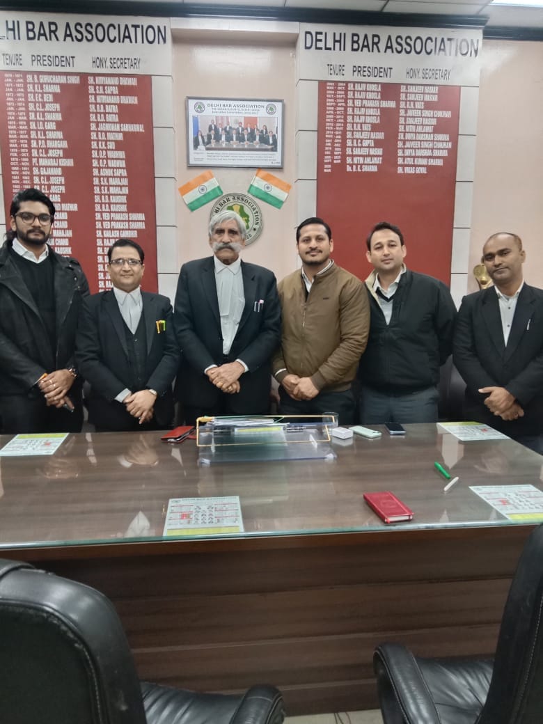 Met with representatives of the Delhi Bar Association.