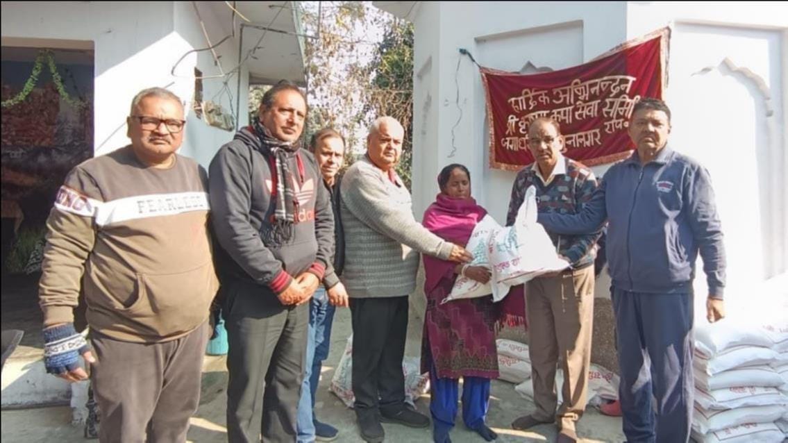 Rations were distributed to those in need