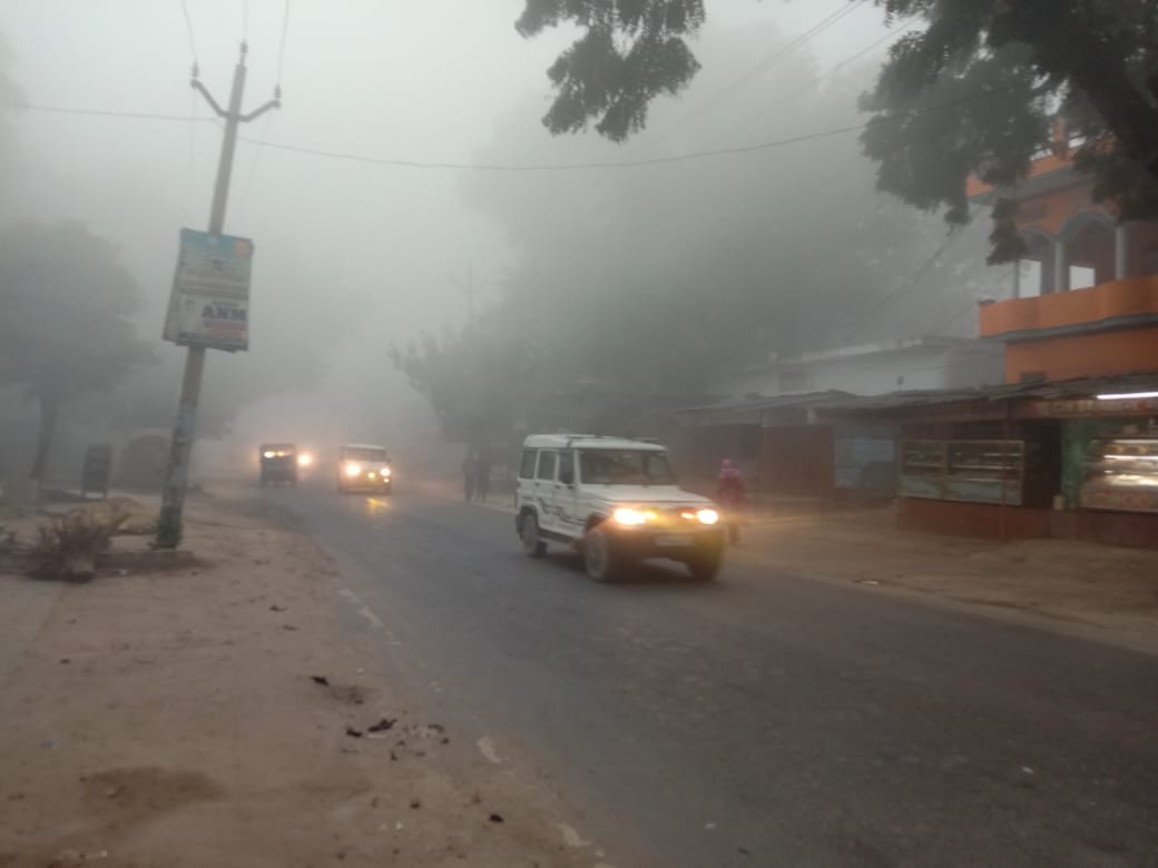 Visibility was down to seven meters, causing problems for drivers