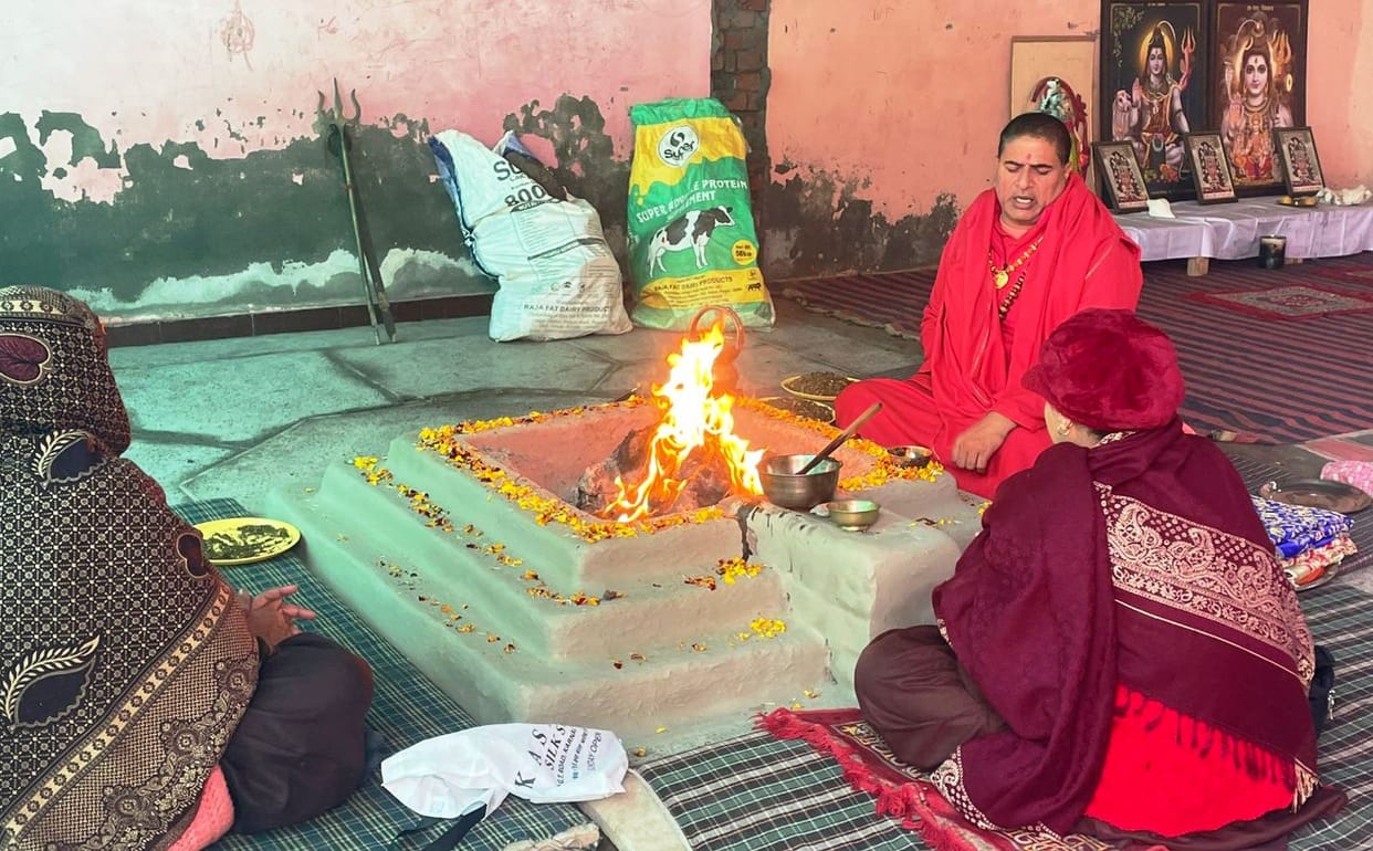 Rituals performed at Jag Jyoti Darbar on Mauni Amavasya