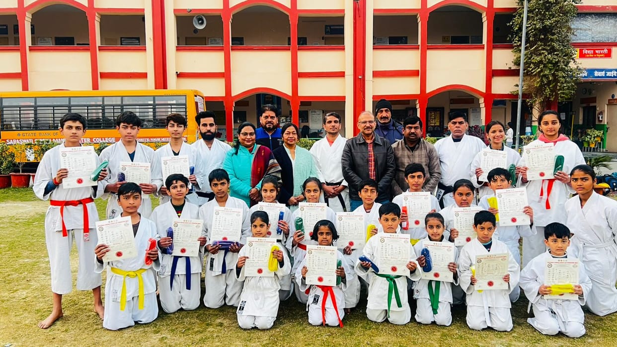 Players showed their strength in the Karate Belt Competition
