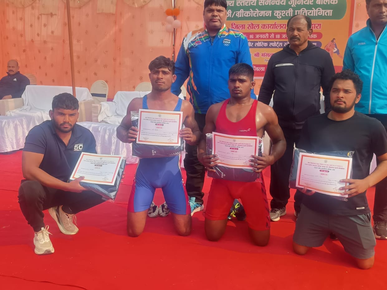 Meerut wrestlers won three gold medals in wrestling.
