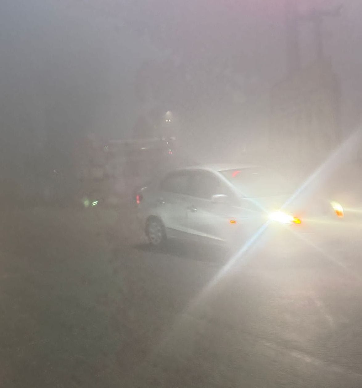 Fog in the morning, sunshine in the afternoon