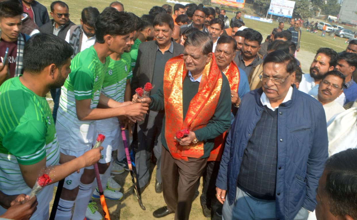 Former MP inaugurated the Shrish Chandra Memorial Regional Hockey Tournament.
